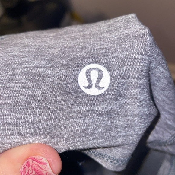 LULULEMON Dancing Warrior Tank Heathered Slate Gray and Grapefruit size 4 - Picture 7 of 15